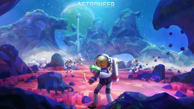 Astroneer Characters Exploring Vibrant Nature Wallpaper 4K 2560x1440 Hd, Desktop, Wallpaper, Featuring, Astroneer, Characters, Exploring, A, Vibrant, Alien, Landscape, Futuristic, Red, Pink, Ultrawide, QHD