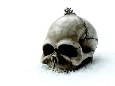 Bright Dark Wallpaper Black/Dark Wallpaper 4K 1920x1440 Hd, Pc, Desktop, Wallpaper, Featuring, A, Dark, Detailed, Human, Skull, Deep, Shadows, White, Landscape, Full HD