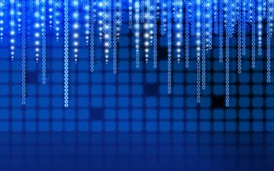 Abstract Blue Digital Rain Abstract Wallpaper 4K 2560x1600 Abstract, Blue, Digital, Rain, Cascading, Over, A, Grid, Pattern, Desktop, Design, Red, Brown, Ultrawide, QHD