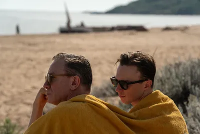 Serene Beach Two Men Wallpaper 4K, Space category