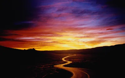 Winding Dark Landscape Vibrant Sunset Nature Wallpaper 4K 1920x1200 Hd, Desktop, Wallpaper, Showcasing, A, Winding, Road, Through, Dark, Landscape, Under, Vibrant, Brown, Gray, Ultrawide, Full HD