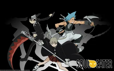 Bright Three Wallpaper Black/Dark Wallpaper 4K 1920x1200 Hd, Pc, Desktop, Wallpaper, Featuring, Three, Dynamic, Characters, Anime, Soul, Eater, Each, Gray, White, Ultrawide, Full HD