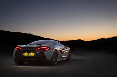 Sleek White Mclaren 570gt Cars Wallpaper 4K 4096x2708 A, Sleek, White, Mclaren, 570gt, Supercar, Parked, On, Dark, Road, Sunset, Captured, Gray, Ultrawide, 4k