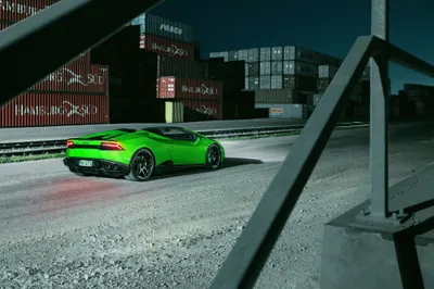 Vibrant Green Supercar Industrial Cars Wallpaper 4K 4096x2731 A, Vibrant, Green, Lamborghini, Huracan, Supercar, Parked, In, Industrial, Area, Captured, Ultra, Gray, Landscape, 4k