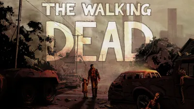 Stylized Comic Themed Cars Wallpaper 4K 1920x1080 A, Stylized, Comic-themed, Wallpaper, Featuring, The, Title, Walking, Dead, Scene, Man, Young, Gray, Ultrawide, Full HD
