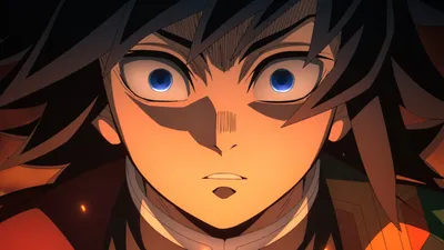 Dreamy Close Wallpaper Abstract Wallpaper 4K 1920x1080 Close-up, Of, Giyuu, Tomioka, From, Demon, Slayer, Kimetsu, Yaiba, Intense, Blue, Orange, Purple, Ultrawide, Full HD