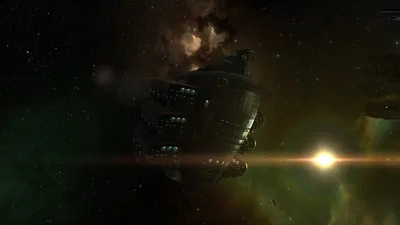 Eve Online Detailed Spaceship Space Wallpaper 4K 1920x1080 Hd, Eve, Online, Desktop, Wallpaper, Featuring, A, Detailed, Spaceship, Exploring, Nebula, Bright, Brown, Purple, Ultrawide, Full HD