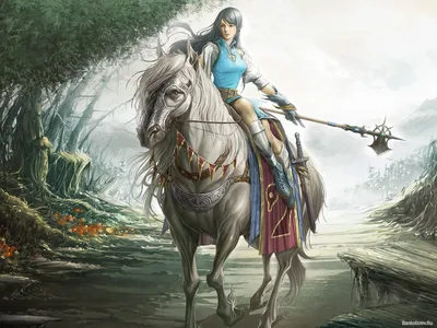 Sleek Powerful Wallpaper Animals Wallpaper 4K 1600x1200 A, Powerful, Woman, Warrior, Rides, Majestic, Gray, Horse, Through, Enchanting, Landscape, Embodying, White