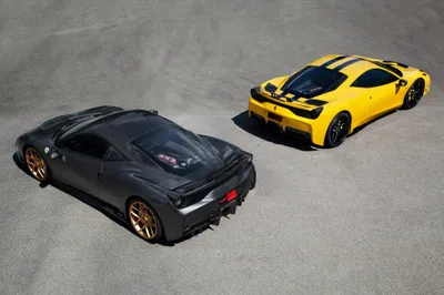 Two Sleek Sports Cars Wallpaper 4K 2048x1366 Hd, Desktop, Wallpaper, Featuring, Two, Sleek, Ferrari, Sports, Cars, One, Black, Gold, Gray, Landscape, Full HD