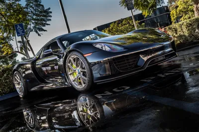 Vivid Sleek Wallpaper Cars Wallpaper 4K 2560x1707 A, Sleek, Black, Porsche, 918, Spyder, Supercar, Captured, Stunning, Detail, Reflects, Off, Gray, Landscape, QHD