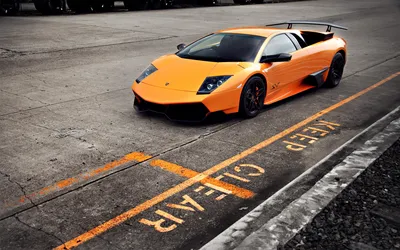 Crisp Orange Wallpaper Cars Wallpaper 4K 1920x1200 Orange, Lamborghini, Murcielago, Lp670-4, Sv, Supercar, Parked, On, Asphalt, Keep, Clear, Marked, Gray, Ultrawide, Full HD