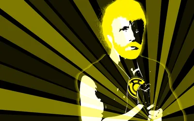 Funny Stylized Pop Art Figure Black/Dark Wallpaper 4K 1680x1050 Funny, Hd, Pc, Desktop, Wallpaper/background:, Stylized, Pop-art, Figure, Bright, Yellow, Hair, Mustache, Pink, White, Ultrawide