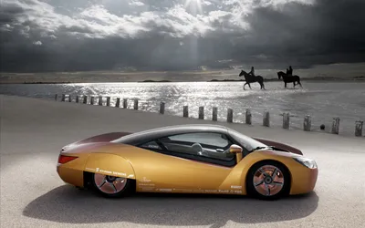 Vivid Sleek Wallpaper Nature Wallpaper 4K 1920x1200 Hd, Desktop, Wallpaper, Featuring, A, Sleek, Rinspeed, Concept, Car, Sandy, Beach, Two, White, Ultrawide, Full HD