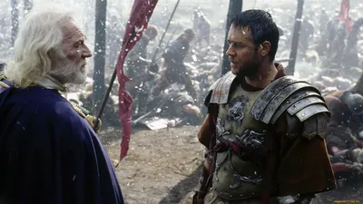Movie Gladiator Two Characters Abstract Wallpaper 4K 1920x1080 Hd, Desktop, Wallpaper, Of, A, Scene, From, The, Movie, Gladiator, Featuring, Two, White, Gray, Ultrawide, Full HD