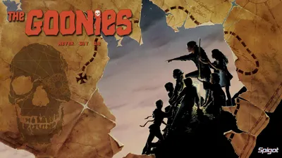 Silhouetted Group Movie Abstract Wallpaper 4K 1920x1080 Hd, Pc, Desktop, Wallpaper, Featuring, A, Silhouetted, Group, Movie, Goonies, Atop, Rocky, Gray, Brown, Ultrawide, Full HD