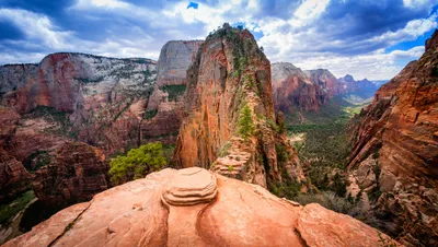 Breathtaking Landscape Zion Nature Wallpaper 4K 2048x1157 Hd, Image, Of, A, Breathtaking, Landscape, In, Zion, National, Park, Utah, Featuring, White, Ultrawide, Full HD