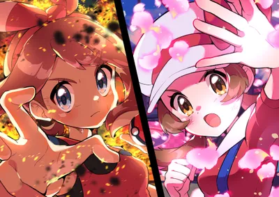 Anime Pok Mon Trainers Abstract Wallpaper 4K 4093x2894 4k, Ultra, Hd, Pc, Desktop, Wallpaper/background:, Featuring, Anime, Pok, Mon, Trainers, May, White, Orange, Landscape