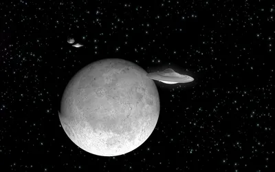 Ufos Moon Space Space Wallpaper 4K 1680x1050 Ufos, On, The, Moon, Gray, Ultrawide