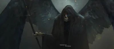 Moody Dark Wallpaper Black/Dark Wallpaper 4K 2500x1080 Dark, Hd, Pc, Desktop, Wallpaper/background:, Hooded, Grim, Reaper, Skull, Face, Tattered, Wings, Gray, Ultrawide, Full HD