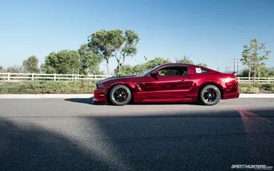 Sleek Red Mustang Sunny Greenery Nature Wallpaper 4K 1920x1200 Hd, Desktop, Wallpaper, Featuring, A, Sleek, Red, Ford, Mustang, Parked, Sunny, Road, Gray, Ultrawide, Full HD