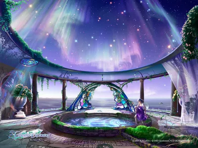 Vibrant Fantasy Depicting Starry Sky Space Wallpaper 4K 1600x1200 A, Vibrant, Hd, Fantasy, Pc, Wallpaper, Depicting, Starry, Sky, Glowing, Aurora, Borealis, White, Gray, Landscape