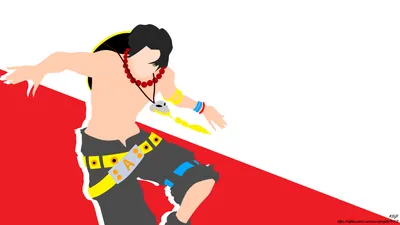 Sleek Minimalist Wallpaper Minimal Wallpaper 4K 3840x2160 Minimalist, Black, Hair, Portgas, D., Ace, Anime, One, Piece, Desktop, White, Red, Ultrawide, 4k