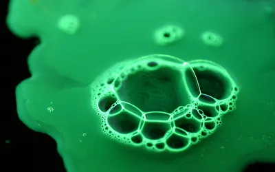 Vivid Abstract Wallpaper Black/Dark Wallpaper 4K 1920x1200 Hd, Wallpaper, Featuring, An, Abstract, Design, Of, Green, Bubbles, Against, Dark, Brown, Orange, Ultrawide, Full HD