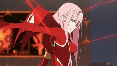 Anime Character Zero Two Abstract Wallpaper 4K 1920x1080 Anime, Character, Zero, Two, From, (darling, In, The, Franxx), Pink, Hair, Green, Red, Brown, Ultrawide, Full HD