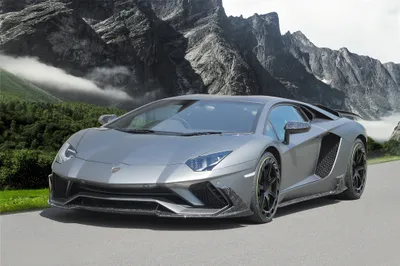 Silver Supercar Mountain Cars Wallpaper 4K 4096x2731 Silver, Lamborghini, Aventador, S, Supercar, Parked, On, A, Mountain, Road, Captured, Stunning, Gray, White, Landscape, 4k