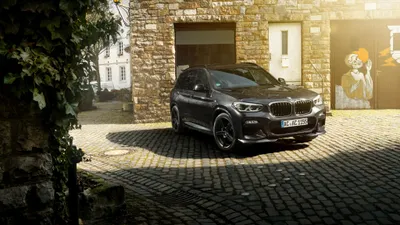 Black Suv Cobblestone Driveway Cars Wallpaper 4K 4096x2304 Black, Bmw, X3, Suv, Parked, On, A, Cobblestone, Driveway, Front, Stone, Building, Brown, White, Gray, Ultrawide, 4k