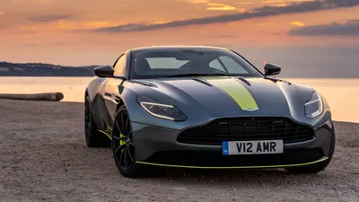 Silver Aston Martin Cars Wallpaper 4K 4096x2304 Silver, Aston, Martin, Db11, Supercar, Grand, Tourer, Parked, Scenic, Waterfront, Sunset, Captured, Gray, Purple, Ultrawide, 4k