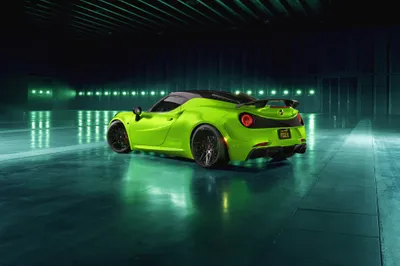 Bright Vibrant Wallpaper Cars Wallpaper 4K 4096x2731 Vibrant, Green, Alfa, Romeo, 4c, Supercar, On, A, Reflective, Floor, Dim, Industrial, Red, Landscape, 4k
