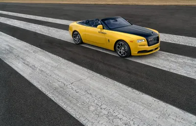 Yellow Rolls Royce Dawn Convertible Abstract Wallpaper 4K 4096x2640 Yellow, Rolls-royce, Dawn, Convertible, Displayed, On, A, Textured, Asphalt, Surface, Bold, White, Gray, Ultrawide, 4k
