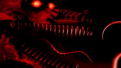 Crisp Nightmare Wallpaper Black/Dark Wallpaper 4K 1920x1080 Hd, Desktop, Wallpaper, Of, Nightmare, Foxy, From, Five, Nights, Freddy, 039, Featuring, Red, Brown, Ultrawide, Full HD