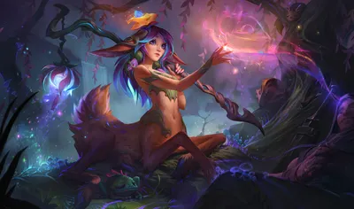 Vibrant Lillia Wallpaper Nature Wallpaper 4K 1920x1133 Hd, Wallpaper, Featuring, Lillia, From, League, Of, Legends, Set, Enchanted, Forest, Scene, Gray, Ultrawide, Full HD