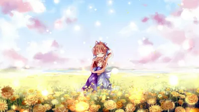 Vivid Clannad Wallpaper Nature Wallpaper 4K 1920x1080 Hd, Desktop, Wallpaper, From, Clannad, Featuring, Ushio, Okazaki, Nagisa, Furukawa, Vibrant, Field, White, Ultrawide, Full HD