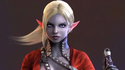 Fantasy Themed Elf Long Fantasy Wallpaper 4K 1920x1080 A, Striking, Fantasy-themed, Hd, Wallpaper, Featuring, An, Elf, Long, Blonde, Hair, Pointed, White, Gray, Ultrawide, Full HD