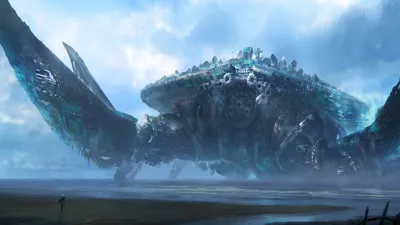Misty Fantasy Wallpaper Fantasy Wallpaper 4K 1920x1080 A, Fantasy, Hd, Pc, Desktop, Wallpaper, Depicting, Colossal, Crab-like, Creature, Detailed, City, White, Ultrawide, Full HD
