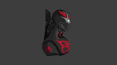Bright Comic Wallpaper Black/Dark Wallpaper 4K 4445x2480 Comic-style, Hydra, Marvel, Black-and-red, Armored, Bust, With, Emblems, Dark, Ultra, Desktop, Brown, Black, Ultrawide, 4k