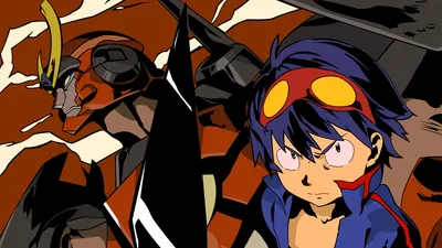 Golden Anime Wallpaper Abstract Wallpaper 4K 1974x1110 Hd, Anime, Desktop, Wallpaper, Featuring, A, Determined, Character, Tengen, Toppa, Gurren, Lagann, Black, Brown, Ultrawide, Full HD