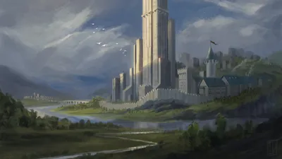 Radiant Fantasy Wallpaper Nature Wallpaper 4K 3000x1688 Hd, Fantasy, Pc, Desktop, Wallpaper, Of, A, Majestic, Castle, City, Beside, Winding, Gray, Brown, Ultrawide, QHD