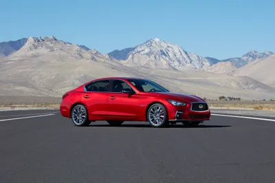 Red Infiniti Q50 Sedan Cars Wallpaper 4K 4096x2730 Red, Infiniti, Q50, Sedan, Car, On, Open, Road, Arid, Mountain, Range, Behind, Pink, Gray, Ultrawide, 4k