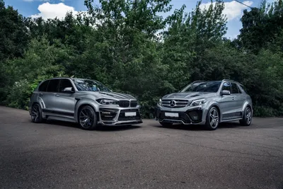 Two Silver Suvs Including Cars Wallpaper 4K 5760x3840 Two, Silver, Suvs, Including, A, Bmw, X5, And, Another, Vehicle, Parked, Paved, White, Gray, Landscape, 4k