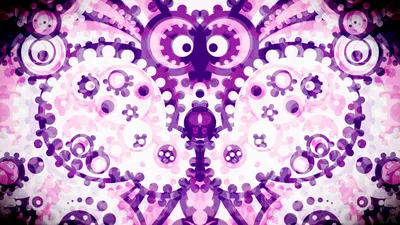 Abstract Purple Gears Illusion Abstract Wallpaper 4K 1920x1080 Abstract, 3d, Purple, Gears, Create, An, Intricate, Illusion, Pattern, Vibrant, Desktop, White, Ultrawide, Full HD
