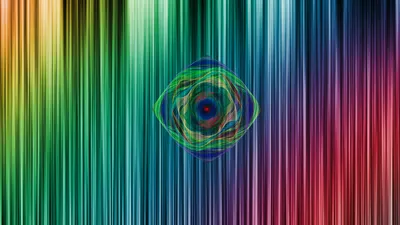 Abstract Artistic Design Vertical Abstract Wallpaper 4K 3200x1800 Abstract, Artistic, Design, With, Vertical, Multicolored, Lines, And, Vibrant, Geometric, Shape, Center, Brown, Purple, Ultrawide, QHD