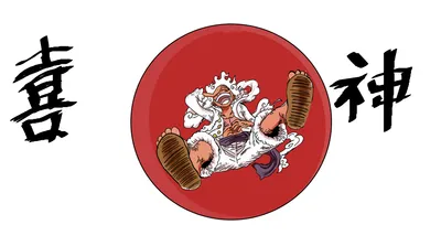 Bold Monkey Wallpaper Abstract Wallpaper 4K 7792x4352 Monkey, D., Luffy, In, Dynamic, Pose, With, Stylized, Japanese, Calligraphy, Either, Side, White, Red, Ultrawide, 4k