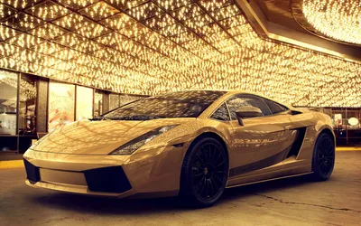 Bright Gallardo Wallpaper Cars Wallpaper 4K 1920x1200 A, Striking, Lamborghini, Gallardo, Superleggera, Parked, In, Luxurious, Setting, Enhanced, Dazzling, Lights, Orange, Ultrawide, Full HD
