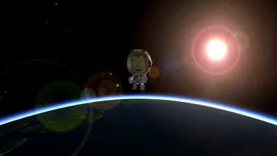 Crisp Kerbal Wallpaper Space Wallpaper 4K 1920x1080 Hd, Desktop, Wallpaper, Featuring, A, Kerbal, Space, Program, Character, Floating, Above, Earth, Black, Ultrawide, Full HD