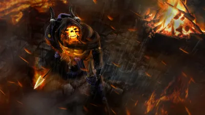Serene Dark Wallpaper Black/Dark Wallpaper 4K 1920x1080 Dark, Hd, Pc, Wallpaper, Of, Clinkz, From, Dota, Horned, Skeletal, Warrior, Wreathed, Brown, Ultrawide, Full HD