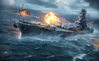 Dramatic Game World Games Wallpaper 4K 2160x1350 A, Dramatic, Hd, Wallpaper, From, The, Game, World, Warships, Featuring, Battleship, Navigating, Gray, Ultrawide, Full HD
